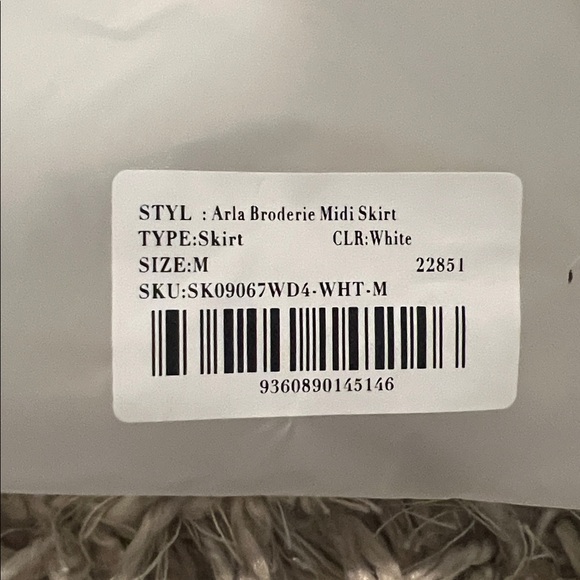 Meshki Arla Broderie Midi Skirt - White - Picture 8 of 8